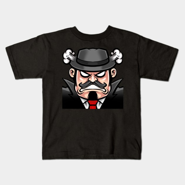 Mafia Logo Kids T-Shirt by CarbonFin Gaming